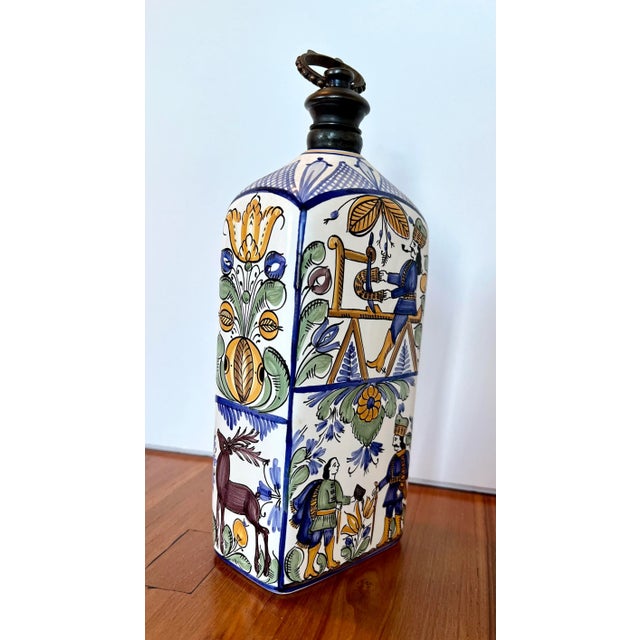 1990s Hungarian Rectangular Pottery Jug For Sale In San Francisco - Image 6 of 8