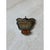 Mid-Century Modern Vintage Stone Brooch With Amber For Sale - Image 3 of 12