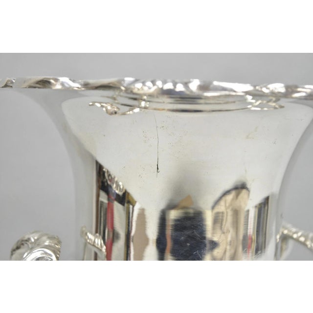 Vintage Towle Silver Plated Trophy Cup Urn Champagne Chiller Bar Ice Bucket For Sale - Image 13 of 18
