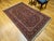 Persian Vintage Persian Kashan Area Rug, Hand-Knotted Wool, Floral Pattern, Red & Navy, 5x7 For Sale - Image 3 of 17