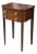 One of a Pair of English George III Style Mahogany Two-Drawer Side Tables For Sale