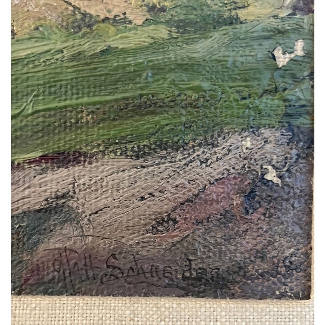 Oil Painting on Masonite by Otto Henry Schneider, C. 1930's For Sale - Image 13 of 14