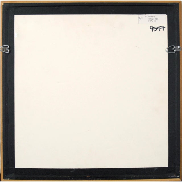 Blue Route 10 - Abstract Collage by Ed Smith For Sale - Image 8 of 8