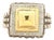 Late 20th Century Sterling and 18k With Diamond Ring by Fred Samuel Benham BJC, Size 7 For Sale