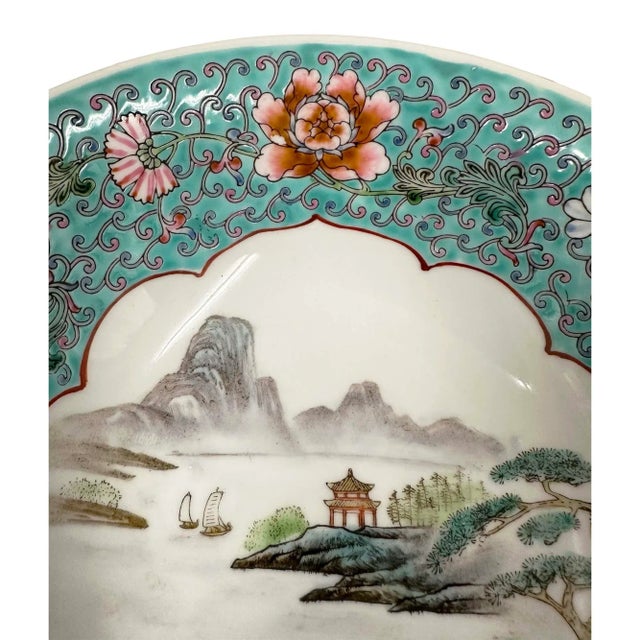 Mid 20th-Century Chinese Famille Rose Porcelain Bowl For Sale - Image 4 of 12