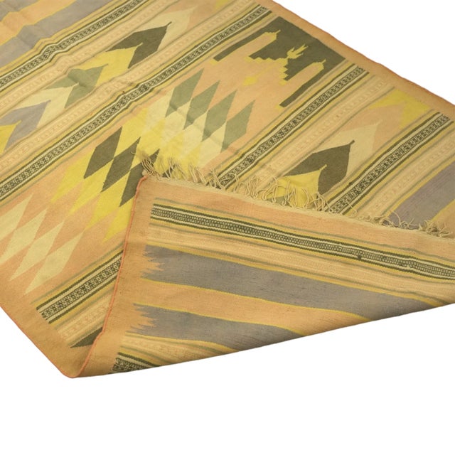 Rug & Kilim Vintage Dhurrie Runner Geometric Rug, From Rug & Kilim For Sale - Image 4 of 4