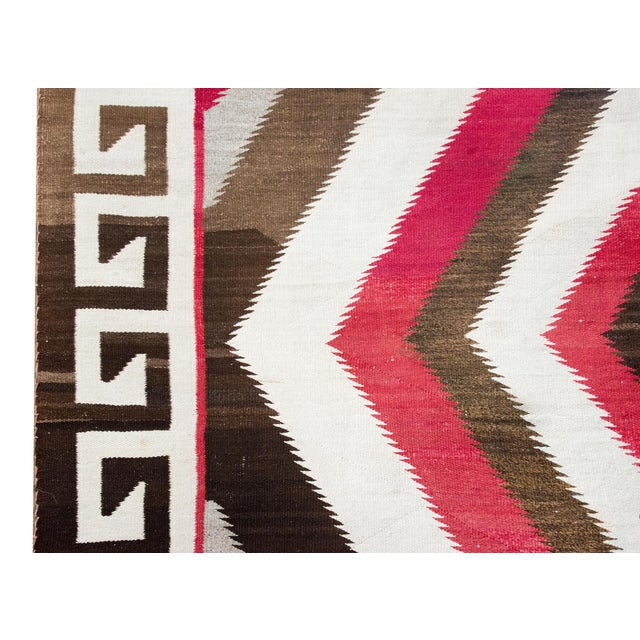 1930s Early 20th Century Native American Navajo Rug For Sale - Image 5 of 15