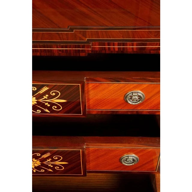 20th Century Classicist Style Tulip Mirror Commode For Sale - Image 5 of 11