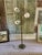 Vintage 1960s Midcentury 3-Light Floor Lamp Attributed to Gerald Thurston for Lightolier ~ Silver and Brown Floor Lamp With 3-Way Switch For Sale - Image 11 of 14