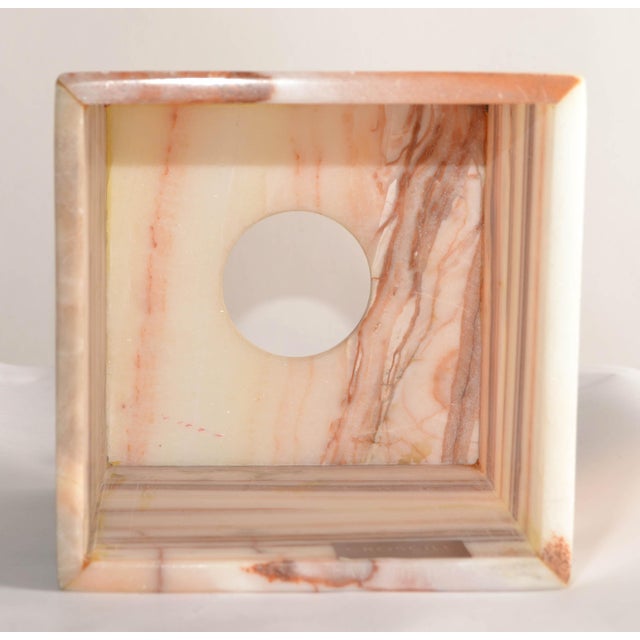Vintage Mid-Century Modern Onyx Gemstone Tissue Box Cover Paper Boutique Box For Sale - Image 10 of 12