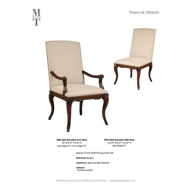 Michael Taylor Borsalino Chairs- Set of 10 For Sale - Image 11 of 11