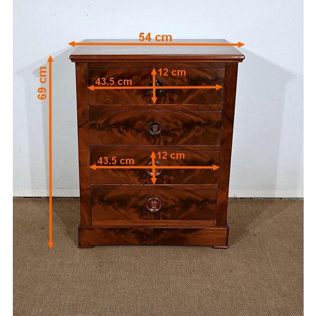 Small Commode in Mahogany, Late 19th Century For Sale - Image 15 of 18