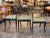 English Set of Six 19th Century Black and Gilt X-Back Side Chairs For Sale - Image 3 of 10