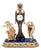 Viennese Glass and Silver Belle Epoque Splendour Clock with Enamel and Gemstones, 1880 For Sale