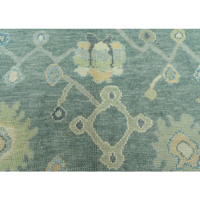Turkish Turkish Oushak Rug 6'7" x 9' #19060 For Sale - Image 3 of 8