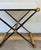 2020s Revelation Modern Ivory Tufted Leather X Marks the Spot Bench For Sale - Image 5 of 5