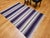 Vintage American Southwestern Kilim Rug, Handwoven Wool, Stripe Pattern, Lavender & Ivory, 4x6 For Sale - Image 10 of 11