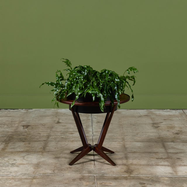 Mid 20th Century Rosewood Plant Stand For Sale - Image 5 of 12