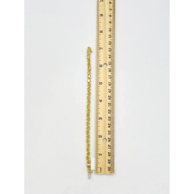 Yellow Yellow Heart Half Cart Each Diamond Bracelet in 18k Yellow Gold For Sale - Image 8 of 8