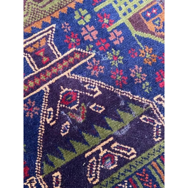 Mid-Century Vintage Baluch Afghan Rug For Sale - Image 18 of 18