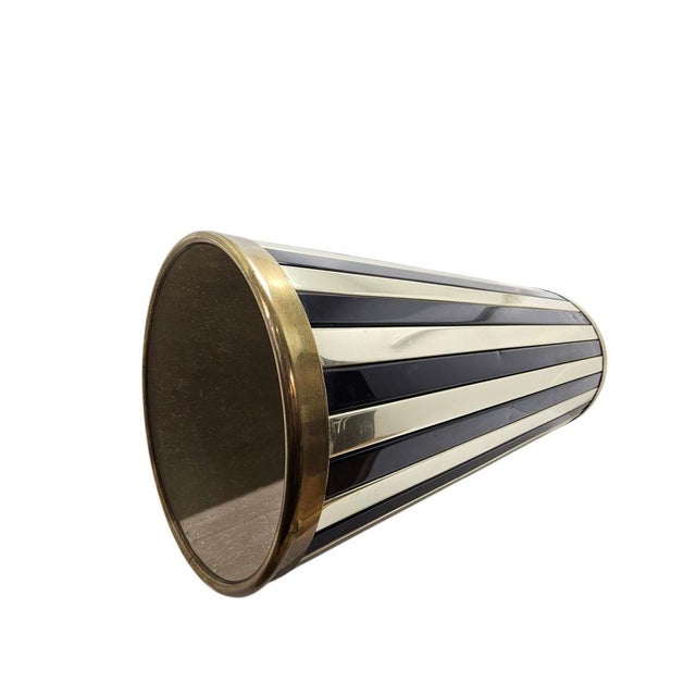 Mid-Century Black and Chrome Umbrella Stand by Siva Poggibonsi, Italy, 1950s For Sale - Image 3 of 17