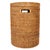 Brown Artifacts Rattan Round Hamper with Lid in Honey Brown For Sale - Image 8 of 8