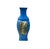 An striking and elegantly proportioned Chinese porcelain quadrangular (four-sided) vase, featuring a vibrant, high-gloss...