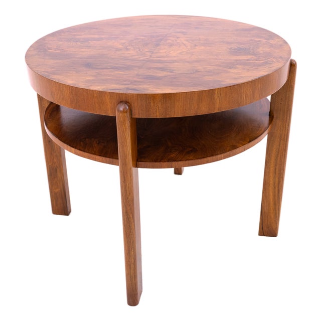 Art Deco Round Table, Czech Republic, 1930s For Sale