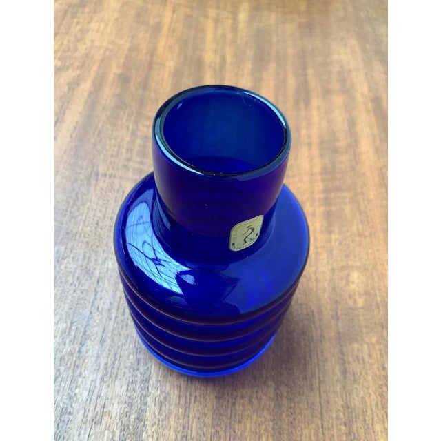 Mid-Century East German GDR Glass Vase from Veb Glaswerk Harz Derenburg, 1960s For Sale - Image 4 of 15