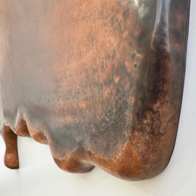 Melting Copper Wall Art Sculpture "Summer in the South" by Jeremy Maronpot For Sale - Image 4 of 11