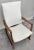Milo Baughman Style MCM in White Faux Leather Rocking Chair For Sale In New York - Image 6 of 12