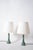 Turquoise and Brown Table Lamps, Set of 2 For Sale - Image 5 of 5