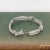 1950s Vintage "Er" Platinum 7.10-Carat Diamond Crisscross Bracelet-Size 6.5" For Sale - Image 5 of 8