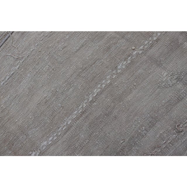 Subtle Vintage Turkish Kilim Rug With Soft Beige and Taupe Tones 5'4 X 6'9 For Sale - Image 10 of 10