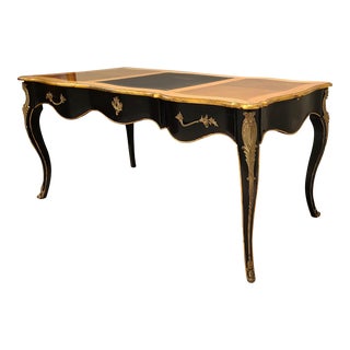 Estate Louis XV Style Grand Writing Desk For Sale