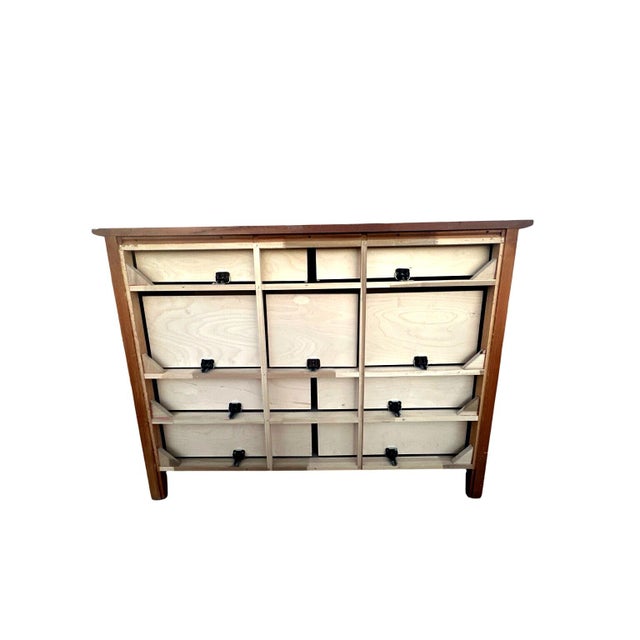 Contemporary Impressions by Thomasville 9 Drawer Pine Wood Dresser Organizer Vintage Classic For Sale - Image 3 of 8