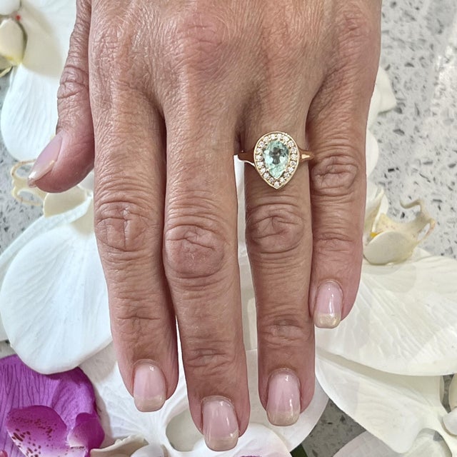 Natural Emerald Diamond Ring 14K Y Gold 1.74 TCW Certified, Size 6.75 For Sale In New York - Image 6 of 12