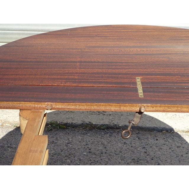 Empire Extendable Half-Moon Console Table, 1950s For Sale - Image 15 of 18