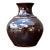 Solomon Signed Brown Ceramic Vase For Sale
