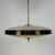 Glass Mid-Century Modern Two Tone Glass and Brass Pendant Lamp by Pietro Chiesa for Fontana Arte, Italy, 1950s For Sale - Image 7 of 10
