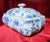 AK Dutch Delftware Final Clearance Canton Export 39.5" Circumference Hand Painted Blue & White Koi Tureen or Catchall Casket of 20th Century For Sale - Image 4 of 12