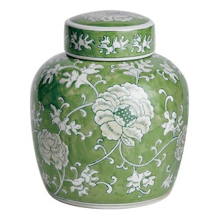 Imperial Lotus Lidded Jar For Sale