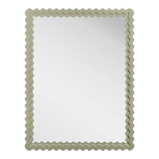 Fleur Home Carnival Chaos Rectangle Mirror in Cooking Apple Green, 30x40 For Sale