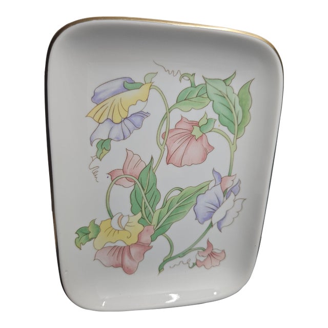 Vintage Ben Rickert Inc. Porcelain Fine China Trinket Tray For Sale