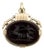 Victorian 10k Gold Onyx Intaglio Fob of Nike For Sale