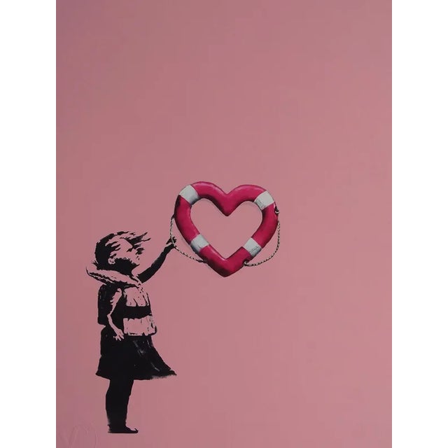 Banksy X Post Modern Vandal, Girl with Heart Shaped Float, 2021, Pigment Print For Sale - Image 6 of 6