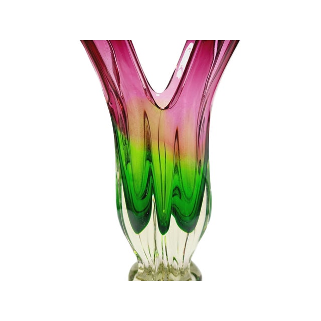Vase by J. Hospodka for Chribska Glassworks, Former Czechoslovakia, 1960s For Sale - Image 10 of 18