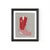 DESCRIPTION: Polly the Cowboy Boot by Willa Heart in Brimfield Black Frame, Mini Art Print This is a print of a handmade...