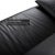 Leather Three-Seater Black Manual Function Sofa by Koinor Volare For Sale - Image 9 of 15