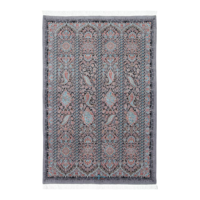 Rug & Kilim’s Contemporary Floral Rug With Dense Paisley Florals in Jewel Tones For Sale